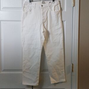 Ella Moss  high waisted straight white jeans  Sz 8